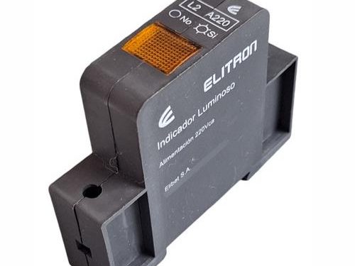 INDICADOR LED AMBAR 220V 9MM RIEL DIN