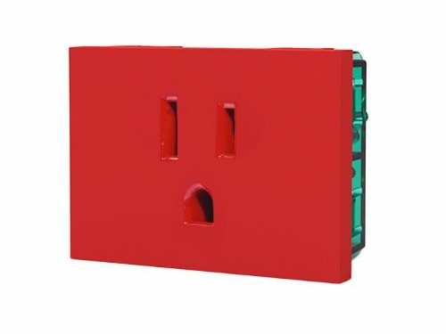 TOMA AMERICANO PARA TENSION ESTABILIZADA 15A ROJO