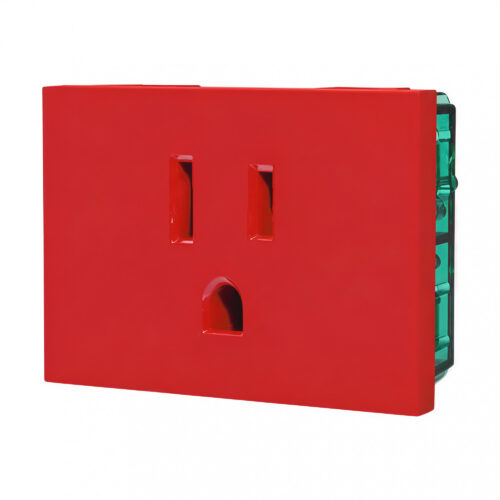100235 toma americano 15a 125v nema 5 15r energía estabilizada rojo 100235 toma americano 15a 125v nema 5 15r energía estabilizada rojo