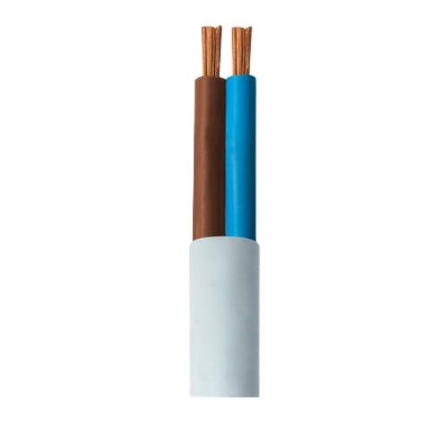 Cable de Cobre Vaina Redonda 2 x 1 mm - Blanco - Por Metro