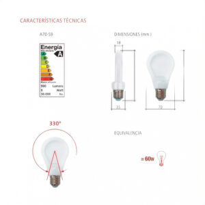 Home lampara par 38 led 15w luz calida e27 ip65
