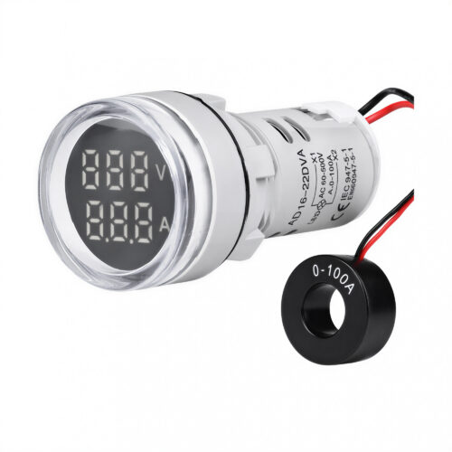 100788 mini voltímetro amperímetro digital con tc 100a – blanco 100788 mini voltímetro amperímetro digital con tc 100a – blanco