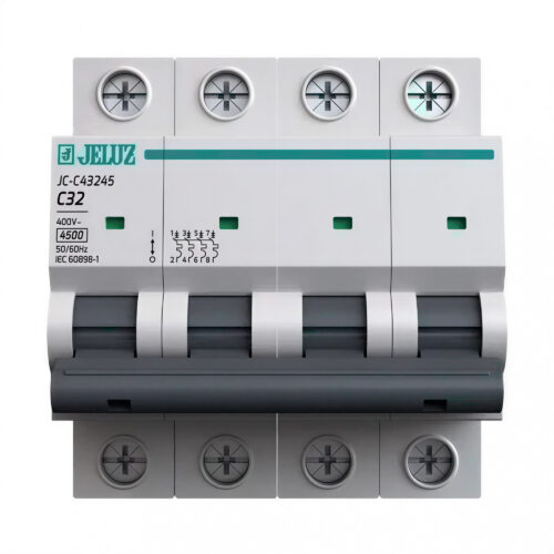 100953 interruptor termomagnetico din 4x32 amp. 4.5ka jeluz 100953 interruptor termomagnetico din 4x32 amp. 4.5ka jeluz