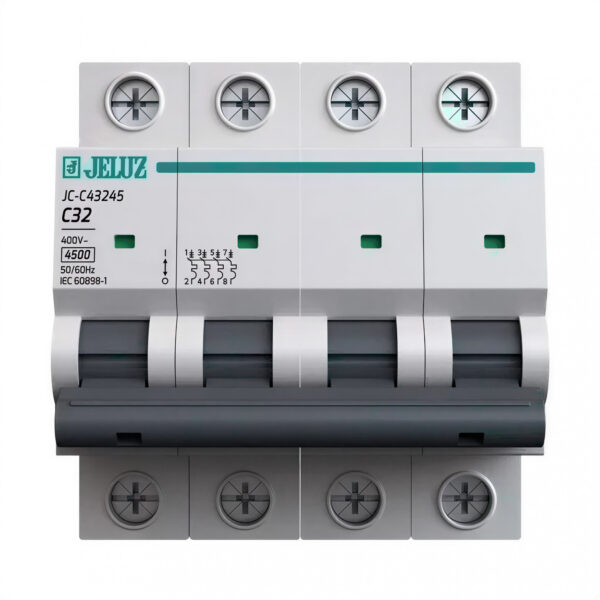 100953 interruptor termomagnetico din 4x32 amp. 4.5ka jeluz