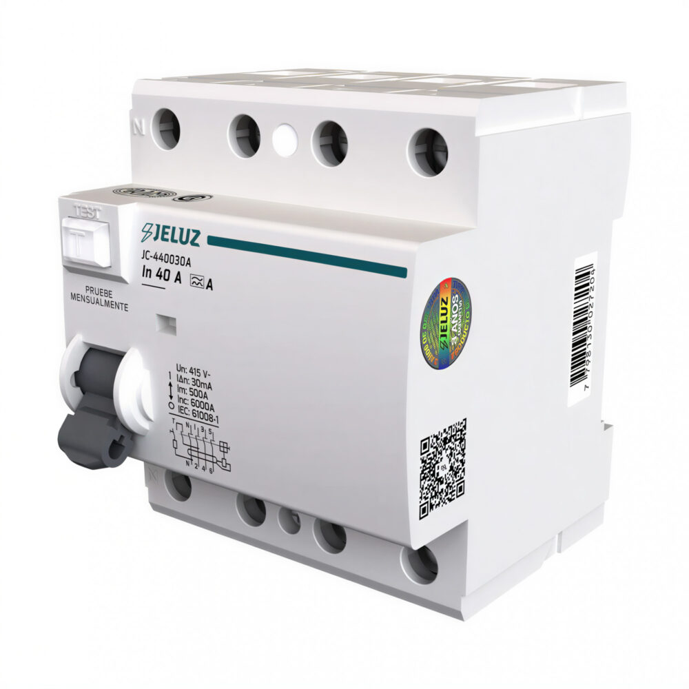 interruptor diferencial tetrapolar 40a/30ma jeluz