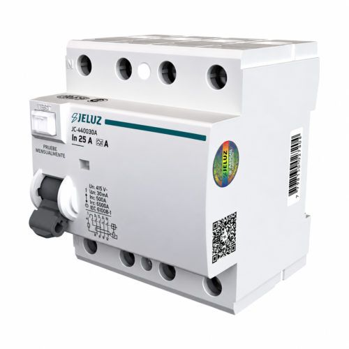 101068 interruptor diferencial tetrapolar 25a 30ma inmunizado riel din