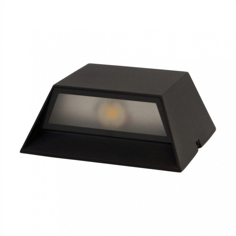 mini faro antivandálico negro e27