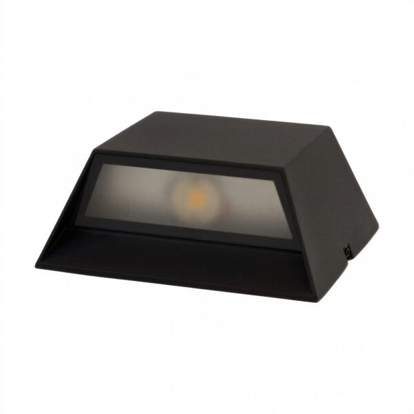 mini faro antivandálico negro e27