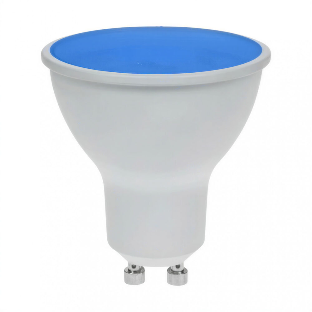lampara dicroica led gu10 48led 3w azul lampara dicroica led gu10 48led 3w azul