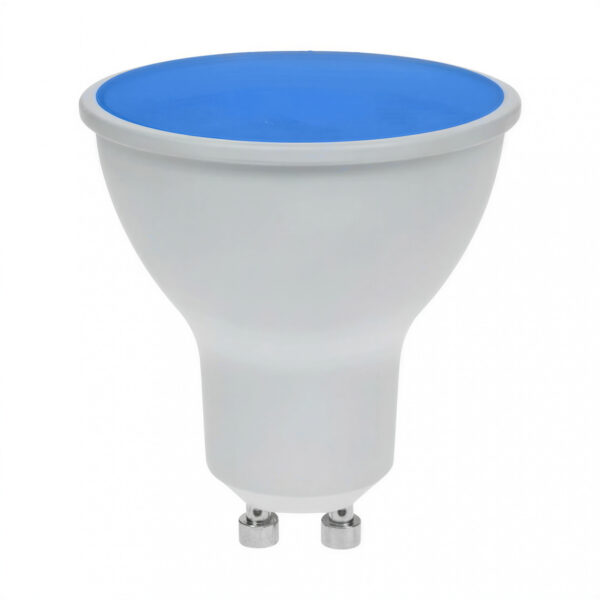 lampara dicroica led gu10 48led 3w azul lampara dicroica led gu10 48led 3w azul