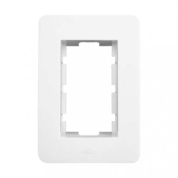 102627 bastidor + tapa jeluz mito 5×10 cm 3 módulos blanco verona