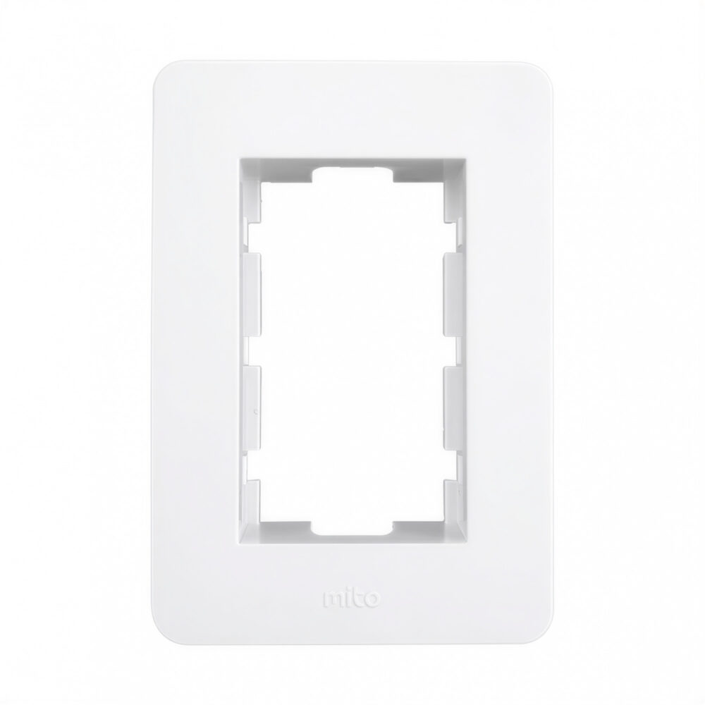 102628 bastidor + tapa jeluz mito 3 módulos 5×10 cm blanco:plata 102628 bastidor + tapa jeluz mito 3 módulos 5×10 cm blanco:plata