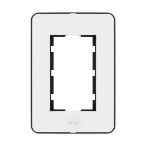 102629 bastidor + tapa mito – 5 x 10 – 3 módulos – blanco:negro