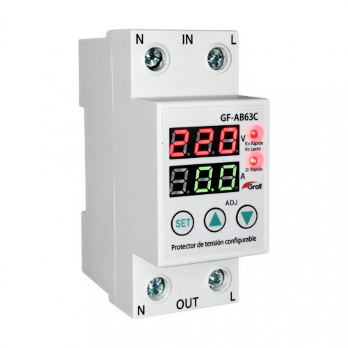 103068 protector de tensión monofásico con voltímetro y amperímetro 63a 103068 protector de tensión monofásico con voltímetro y amperímetro 63a