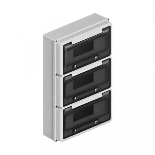 103113 caja estanca ip65 para térmicas 36 módulos din gris