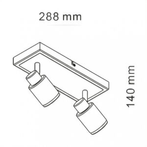aplique koe 1 luz gris g9