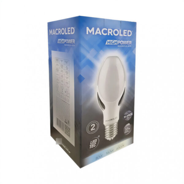 lampara led magnolia 80w e40 luz fria