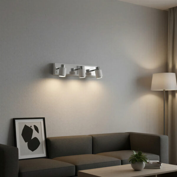 aplique koe 1 luz gris g9