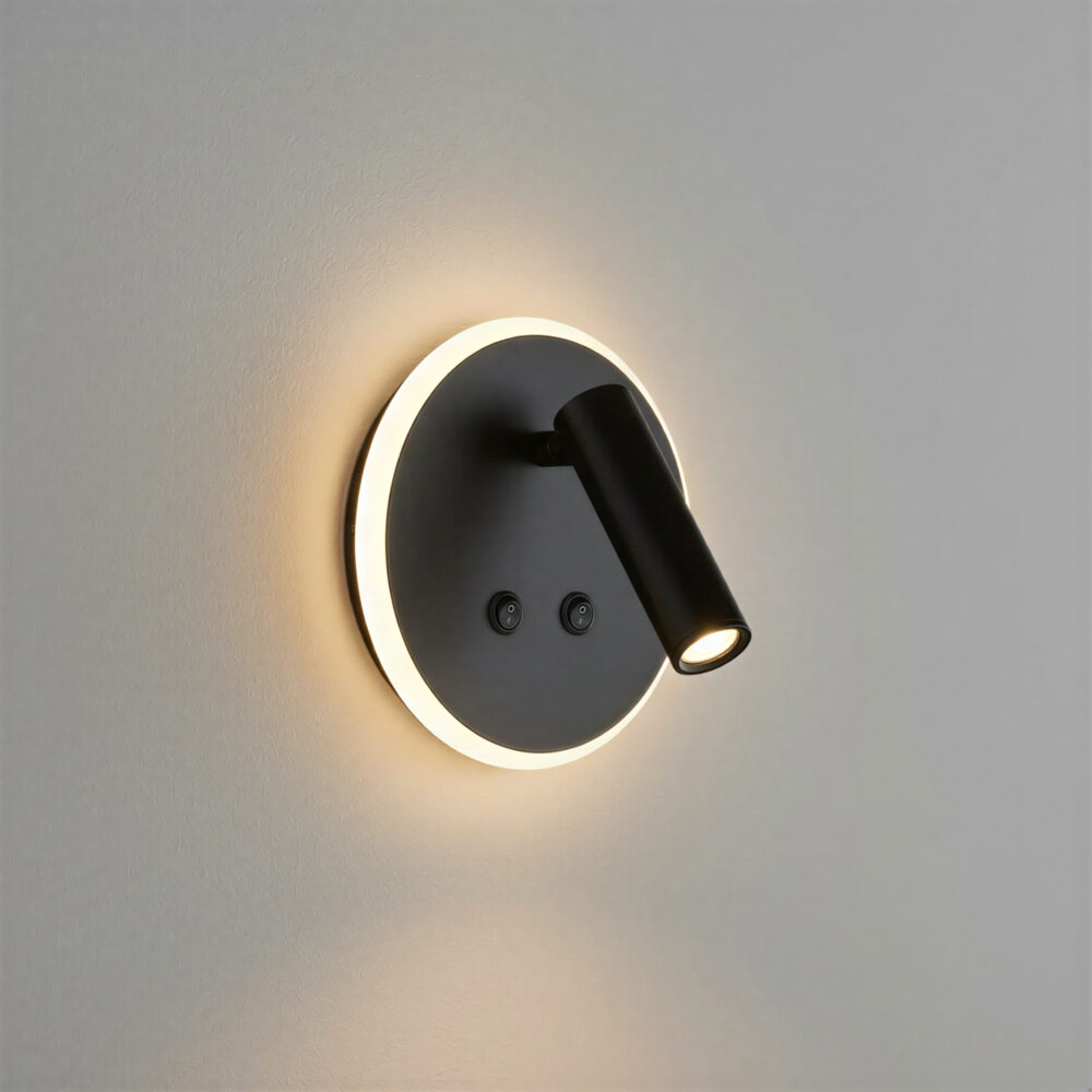 aplique koe 1 luz gris g9