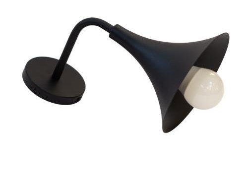 Aplique Harlem - 1 Luz - Negro - E27