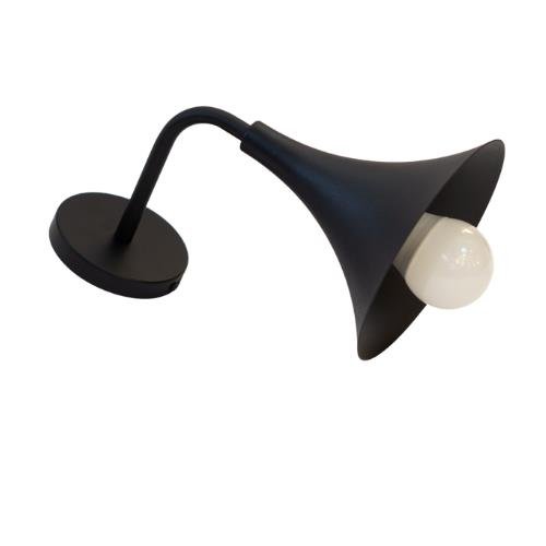 Aplique Harlem - 1 Luz - Negro - E27