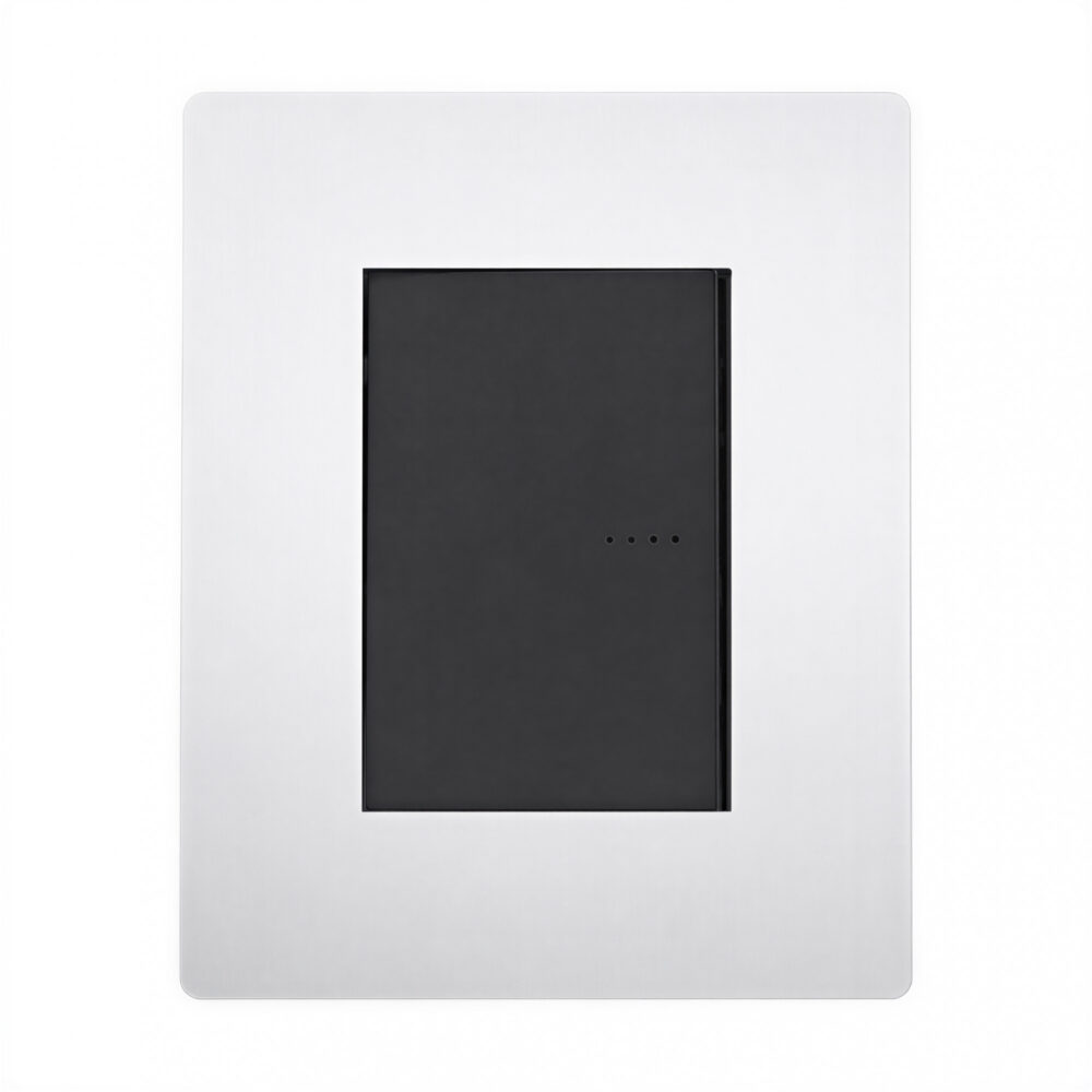 104173 tapa arte platinium con distanciador blanco 4 módulos