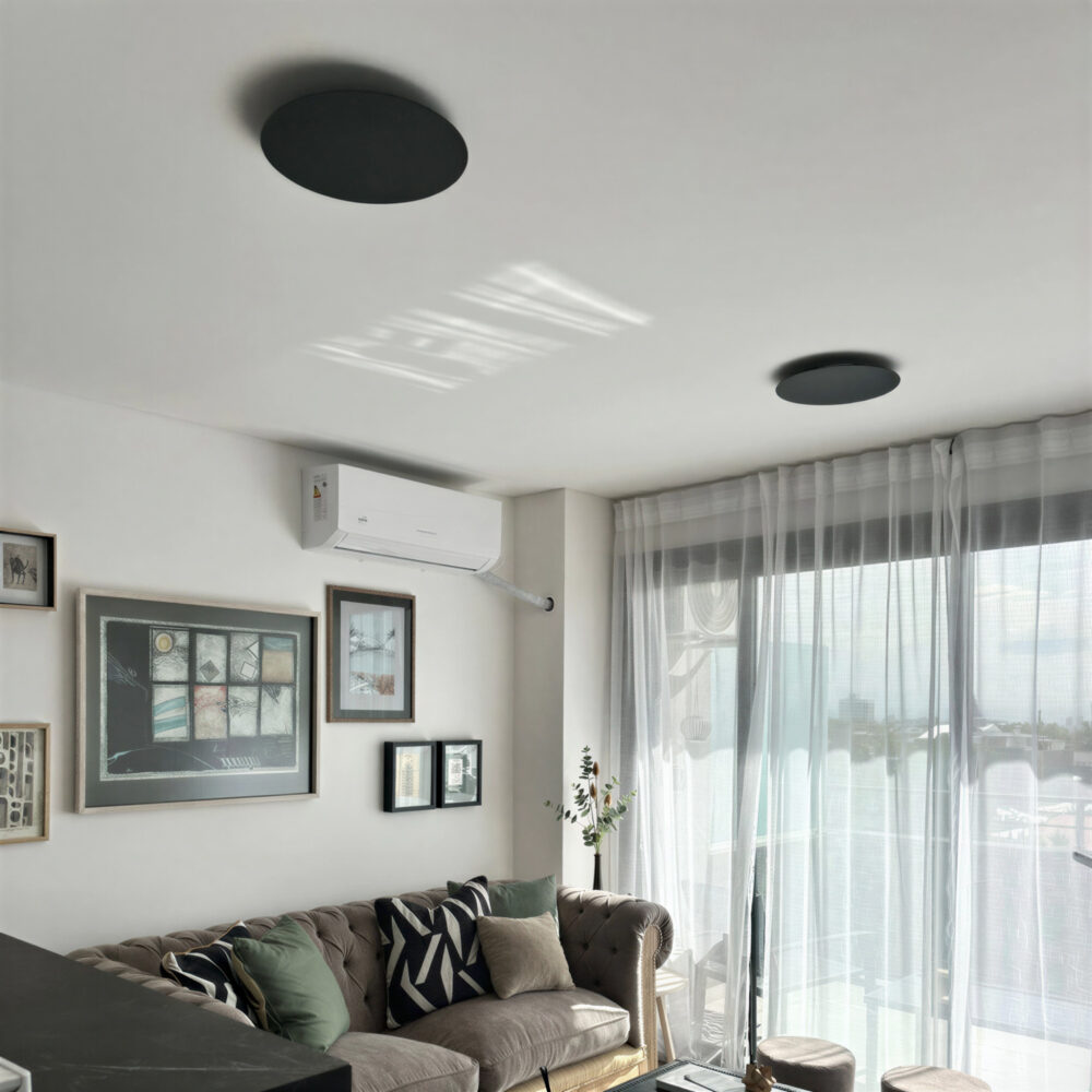 aplique led eclipse 22 w negro