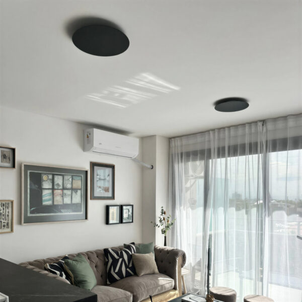 aplique led eclipse 22 w negro