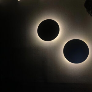 aplique led eclipse 22 w negro