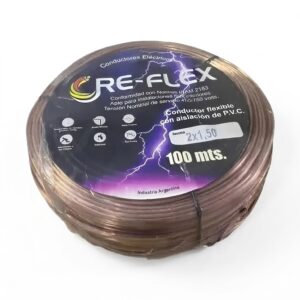 cable paralelo 2 x 1,5 mm cristal por metro