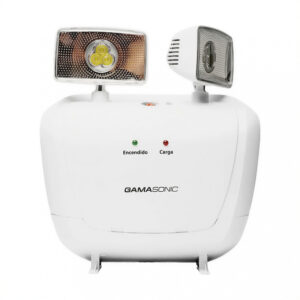 Home seÑalizador led salida de emergencia con letra verde y fondo transparente