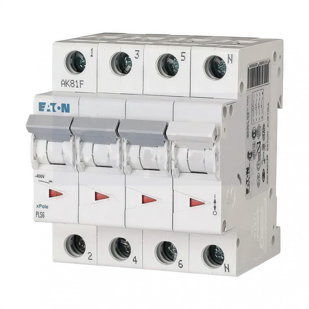interruptor termomagnetico 4x6a 4.5ka