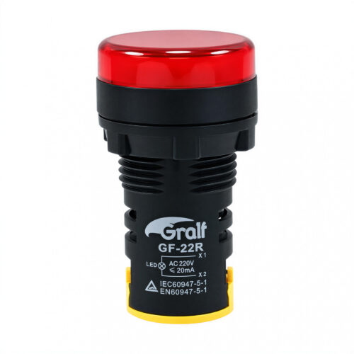 105178 piloto indicador rojo 22mm 220v ip65 para tablero eléctrico piloto indicador rojo 22mm 220v ip65 para tablero eléctrico