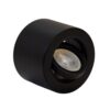 Plafón Cilíndrico Móvil GU10 Negro | Spot para Dicroica LED