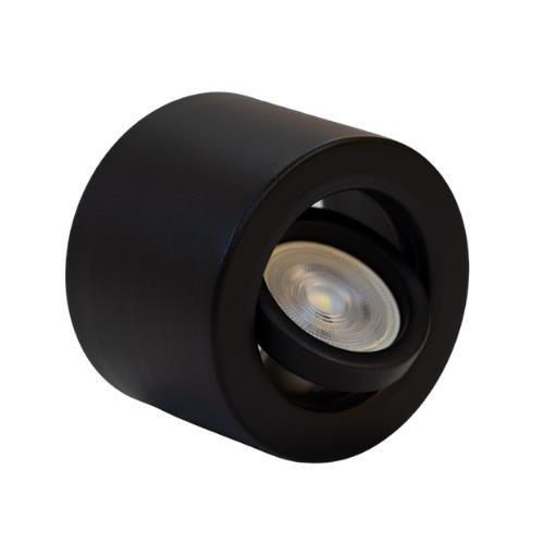 PLAFON CILINDRICO MOVIL PARA DICRO GU10 NEGRO