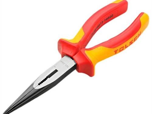 PINZA DE PUNTA AISLADA TOLSEN 1000V MANGO ANTIDESLIZANTE