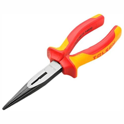 PINZA DE PUNTA AISLADA TOLSEN 1000V MANGO ANTIDESLIZANTE