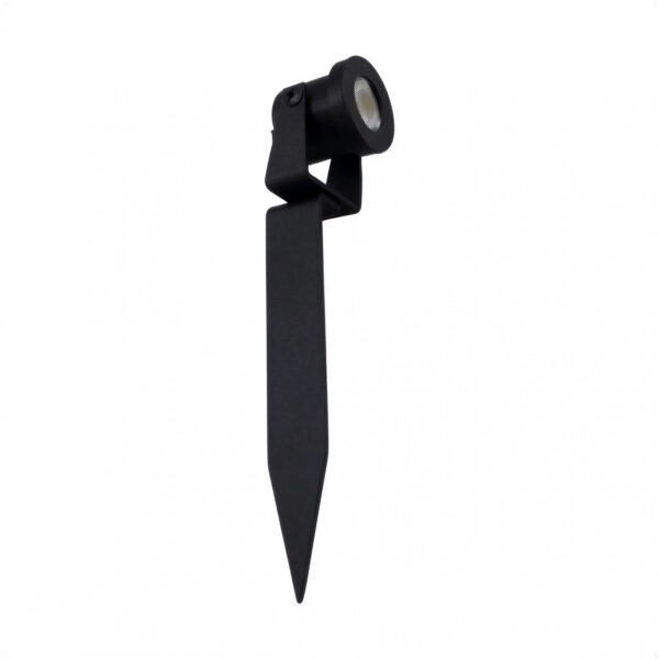 aplique spot con jabalina 1 luz negro gu10