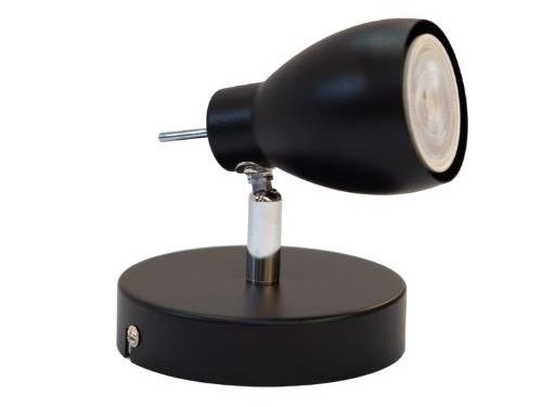 Aplique Cancún - 1 Luz - Negro  - GU10