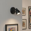 aplique led eclipse 22 w negro aplique led eclipse 22 w negro
