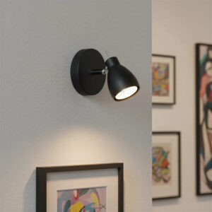 aplique led eclipse 22 w negro