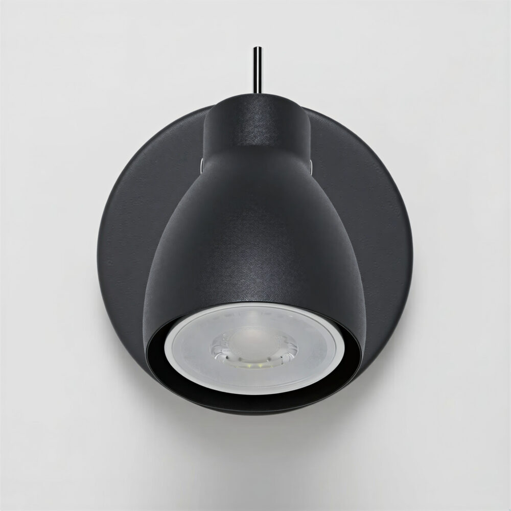aplique led eclipse 22 w negro