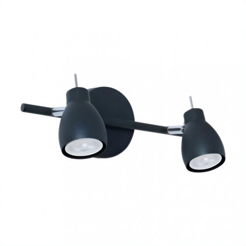 aplique led eclipse 22 w negro