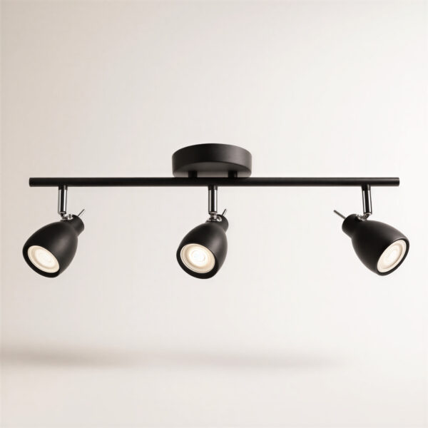 aplique led eclipse 22 w negro