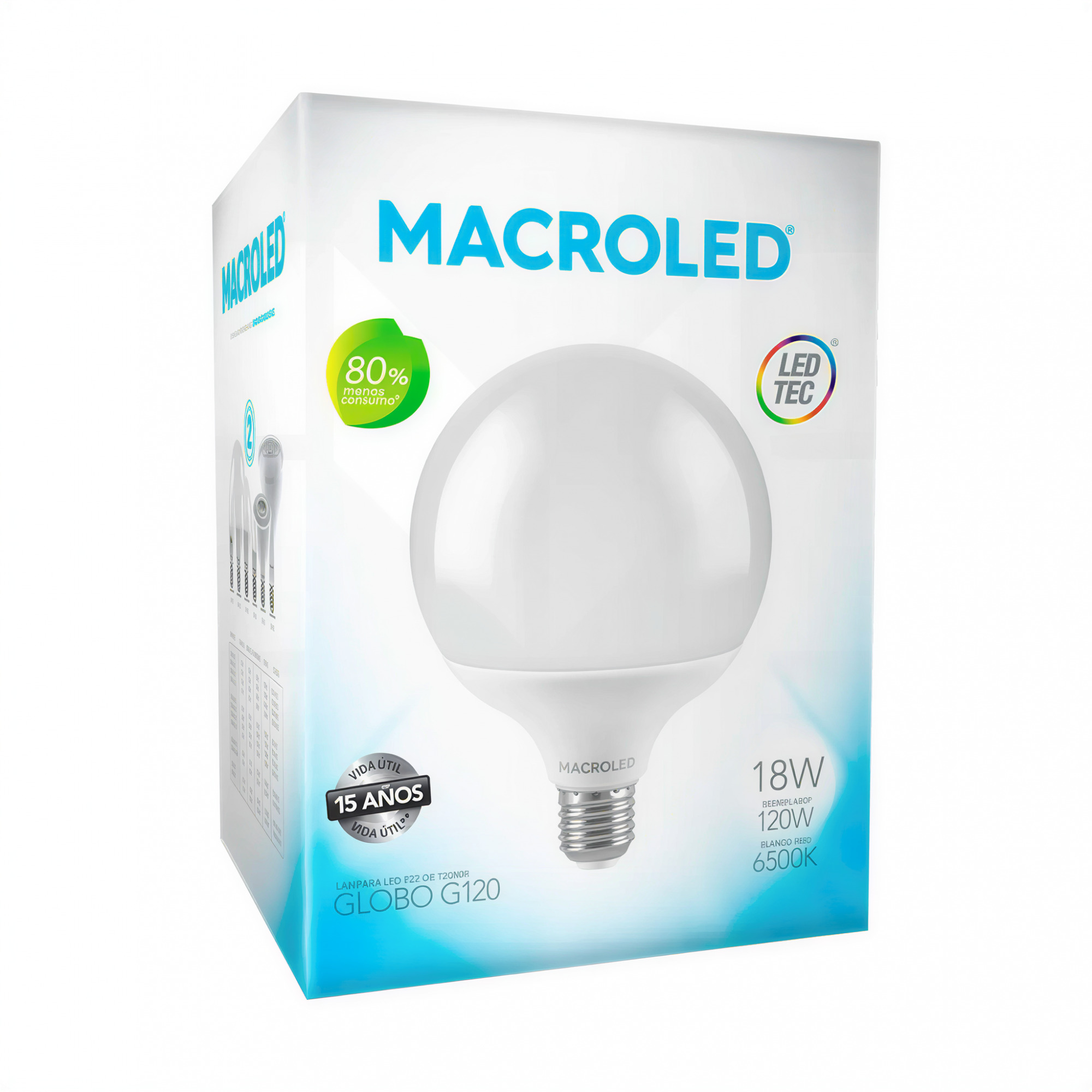 lampara par 38 led 15w luz calida e27 ip65