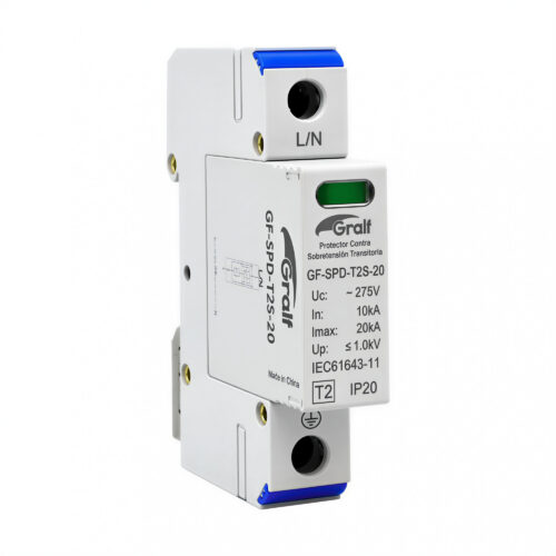 107387 protector contra sobretensión transitoria gralf spd t2 40ka 1 módulo din 107387 protector contra sobretensión transitoria gralf spd t2 40ka 1 módulo din