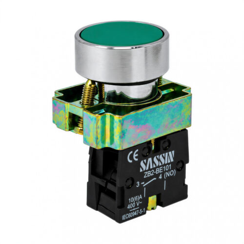 107571 pulsador metálico rasante verde 22mm para tablero 107571 pulsador metálico rasante verde 22mm para tablero