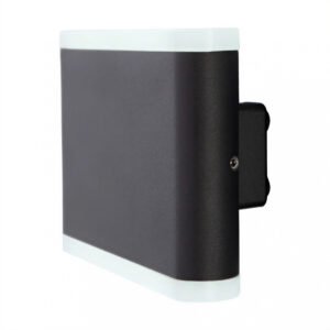 aplique led orthog i 6 w luz cálida negro