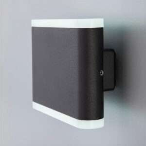 aplique led eclipse 22 w negro