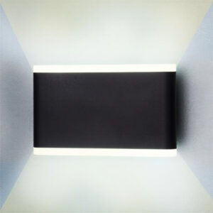 aplique led eclipse 22 w negro